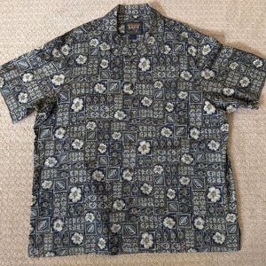 Men's Button Up w/Pocket Hawaiian Shirt (A239)